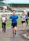 Adam Kennedy (Elbridge) on his way to winning the Newcastle Racecourse Marathon, Newcastle Racecourse, Gosforth, Newcastle. Photo: David T. Hewitson/Sports for All Pics